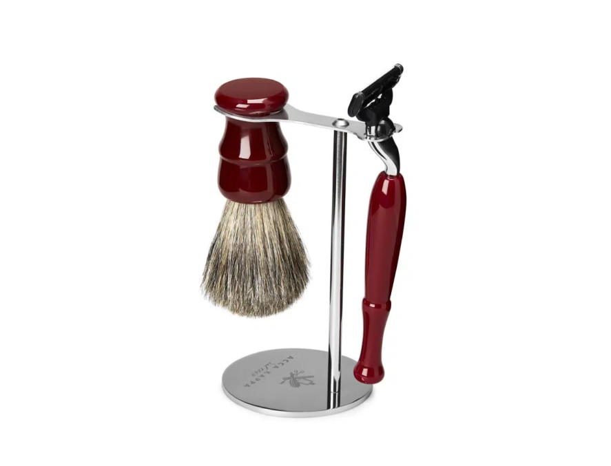 Acca Kappa Shaving Set With Stand – Vintage – „Mach 3“ Razor